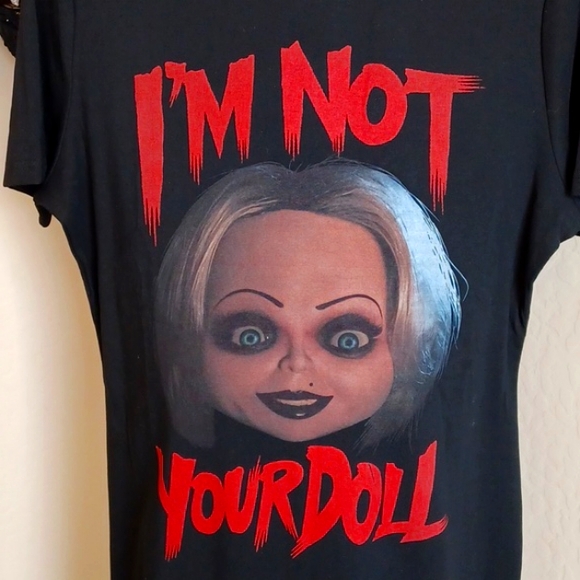Killstar Dresses & Skirts - KILLSTAR NOT YOUR DOLL XXL MINI TSHIRT DRESS CHUCKY COLLABORATION